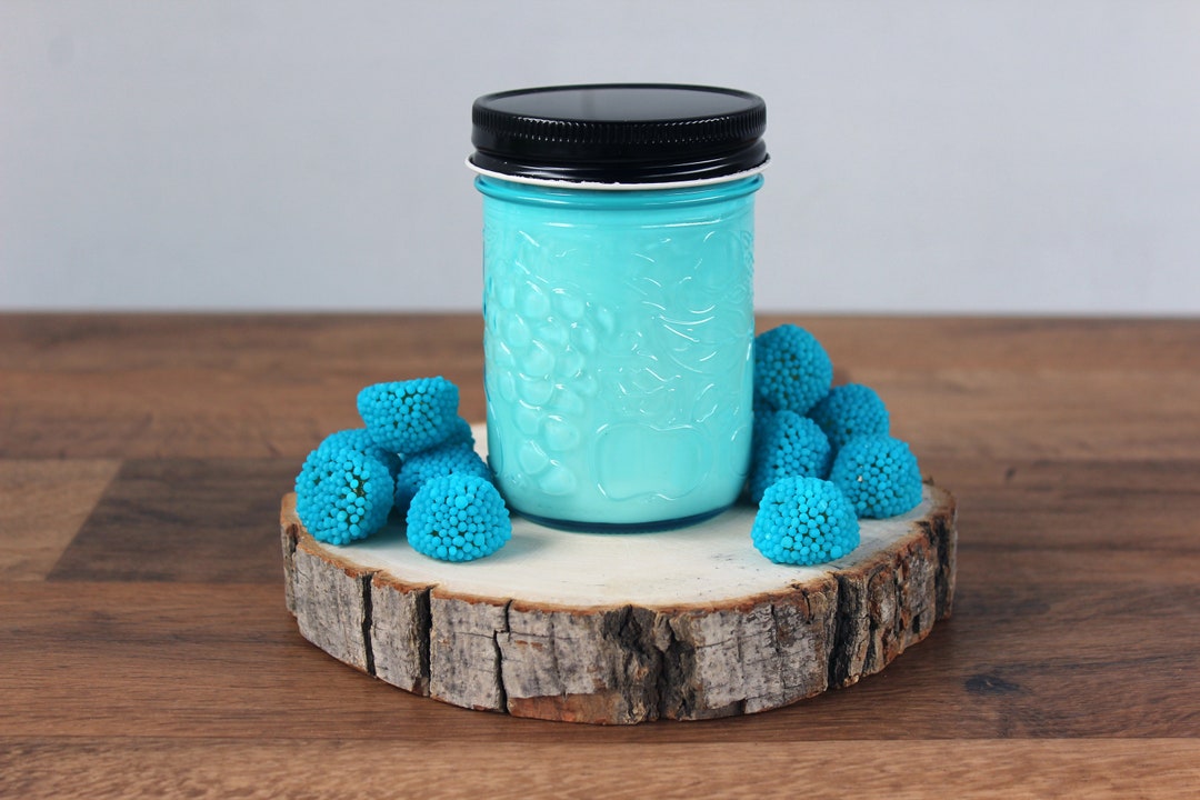 Blue Raspberry - Soy Candle - Rustic Jar - Etsy