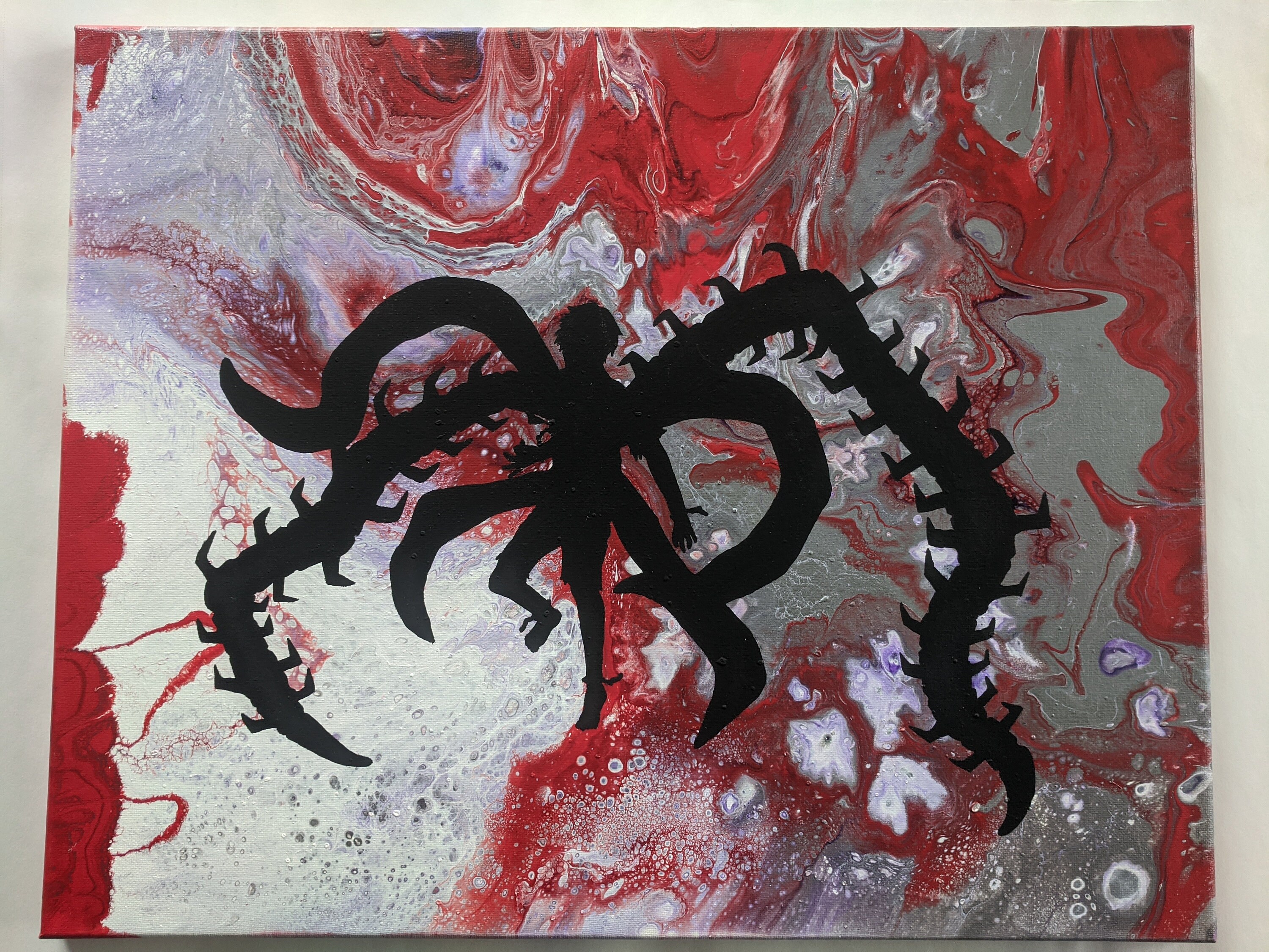 Tokyo Ghoul Kaneki Silhouette Flow Art Etsy Tokyo Ghoul Kaneki Silhouette Flow Art Etsy