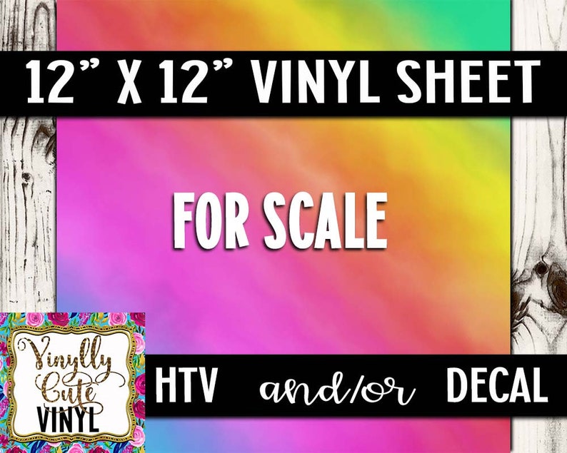 Watercolor Rainbow Vinyl Sheet ~ HTV or DECAL ~ 12 x 12 ~ Single Sheets ~ Siser HTV ~ Vinyl Roll
