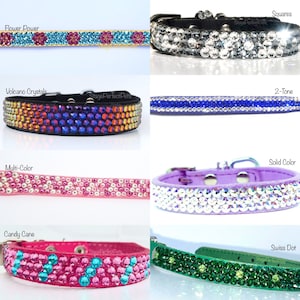 Custom Swarovski collar for Dog or Cat / Rhinestone Kitten or Puppy Collar / Bling Pet Collar