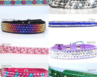 Custom Swarovski collar for Dog or Cat / Rhinestone Kitten or Puppy Collar / Bling Pet Collar
