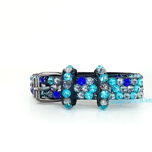 Black Crystal Dog Cat Collar with Swarovski