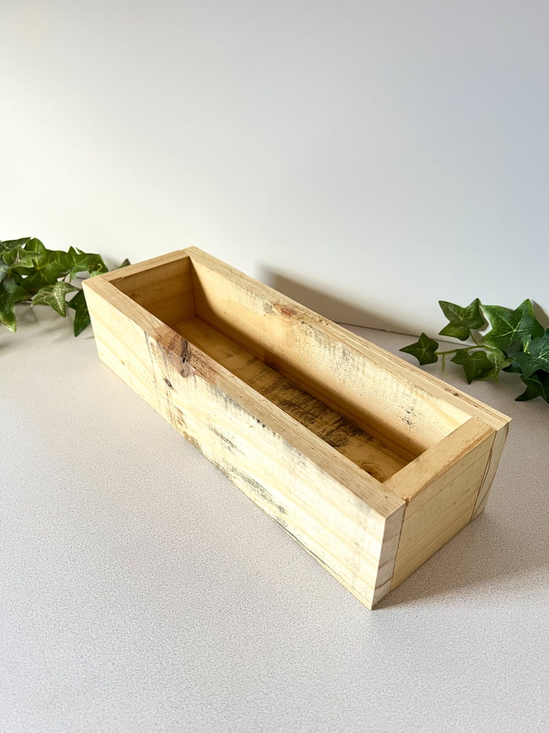 Reclaimed Wood Box Organizer Storage Caddy Small Box for Etsy