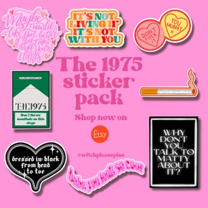 The 1975 Sticker Pack / Matty Healy stickers / Matty Healy Auto Tune Stickers