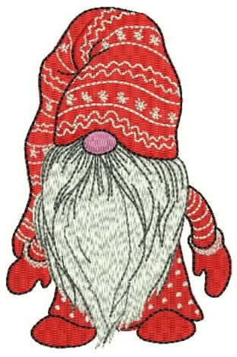 Gnome machine embroidery design  etsy Gnome machine embroidery design  etsy