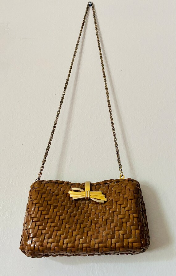vintage 1970s woven bag Gem