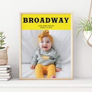 Playbill Photoshop Template, Broadway Show Program, Broadway Invitation, Playbill decor, Playbill Poster
