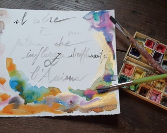 Acquerello Astratto Etsy