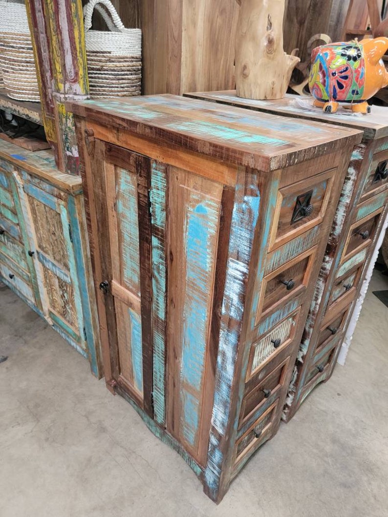 Nightstand Armoire Storage Dresser Shelves Drawers Etsy