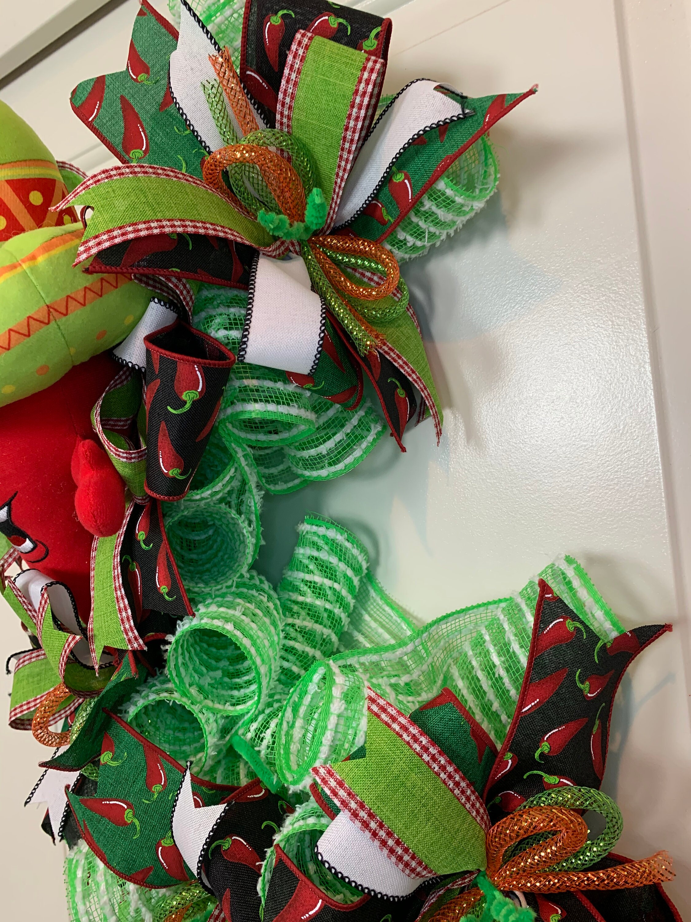 Red Chili Wreath Spicy Pepper Decoration Jalapeño Patio - Etsy