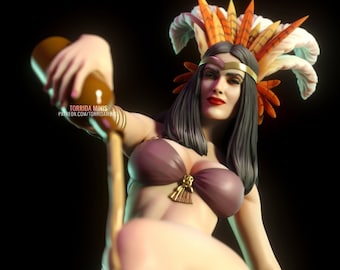 Santanico Pandemonium - High Detail Multi Part Resin Kit - Femme Fatale - Fantasy - 3D Gedruckte Harz Figur - Torrida Minis