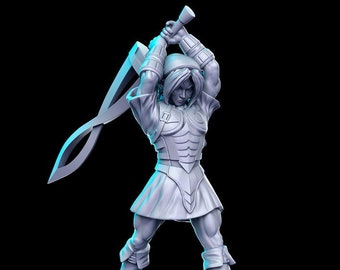 Fierce Deity Link - JRPG - 3D printed resin miniature for tabletop games Dungeons and Dragons - By RN Estudio