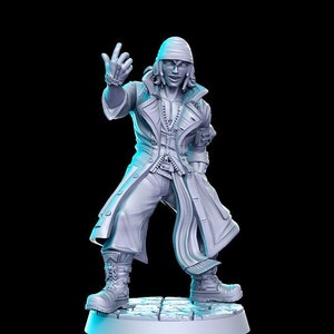 Snow Villiers - Classic JRPG - 3D resin printed miniature tabletop games-dungeons and dragons - By RN Estudio