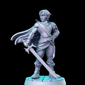 Bartz - Classic JRPG - 3D resin printed miniature tabletop games dungeons and dragons- By RN Estudio