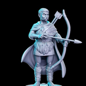 Bard The Guardsman of Laketown - Western RPG - 3D printed resin miniature for tabletop games Dungeons and Dragons - By RN Estudio