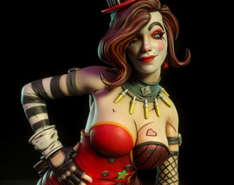 Mad Moxxi - High Detail Multi Part Resin Kit - Femme Fatale - Fantasy - Resin 3D Printed Figure - Torrida Minis