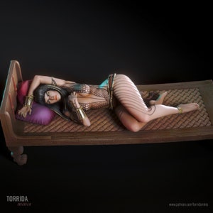 Anck Su Namun - High Detail Multi Part Resin Kit - Femme Fatale Fantasy- Resin 3D Printed Figure - by Torrida Minis