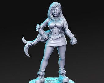 Dhiva - 3D gedruckte Harzminiatur für Tabletop-Spiele D&D Dungeons and Dragons - Von RN Estudio