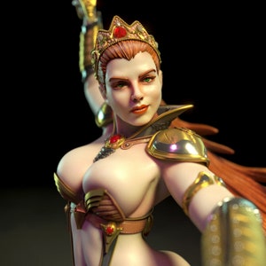 Sword Dancer - High Detail Multi Part Resin Kit - Femme Fatale - Fantasy - Resin 3D Printed Figure - Torrida Minis