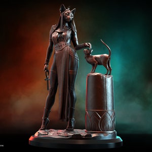 Bastet - High Detail Multi-Part Resin Kit - Resin 3D Printed Figure by Ritual Design
