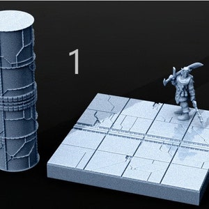 Terrain Texture Rollers, 3D resin printed miniature tabletop games D&D (set 1)