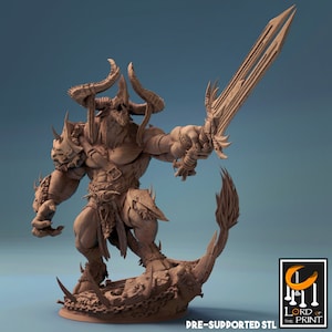 Disciple of War - High Detail Resin 3D Printed Miniature - Dungeons and Dragons - By Lord of the Print