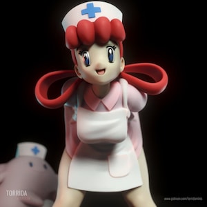 Nurse Joy High Detail Multi Part Resin Kit Femme Fatale Fantasy Resin 3D Printed Figure by Torrida Minis image 6