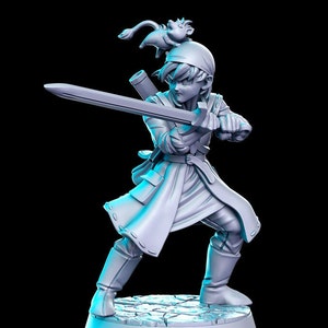 Lynx the Explorer - 3D resin printed miniature tabletop games D&D Gungeons and Dragons - RN Estudio