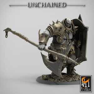 Heavy Soldier - Unchained - Resin 3D Printed Miniature- Dungeons and Dragons - D&D - Lord of the Print