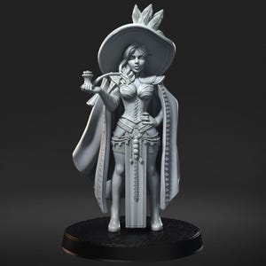 Elvalia - RPG Party - 3D printed resin miniature for Dungeons and Dragons - RN Estudio