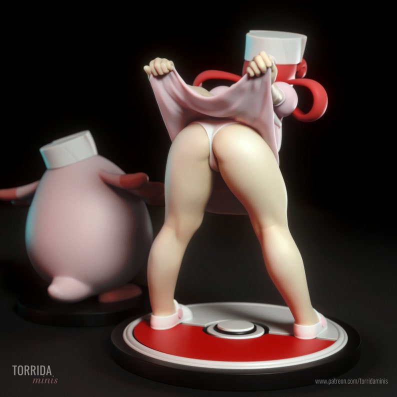 Nurse Joy High Detail Multi Part Resin Kit Femme Fatale Fantasy Resin 3D Printed Figure by Torrida Minis image 3