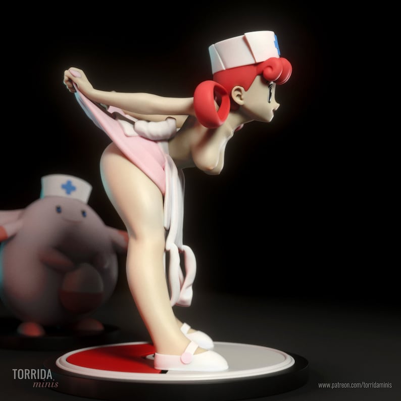 Nurse Joy High Detail Multi Part Resin Kit Femme Fatale Fantasy Resin 3D Printed Figure by Torrida Minis image 9