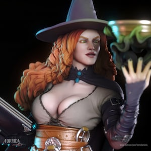 Tasha - meerdelige harsset met hoge detaillering - Femme Fatale - Fantasy - 3D-geprint harsfiguur - door Torrida Minis