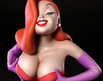 Jessica Rabbit - High Detail Multi Part Resin Kit - Femme Fatale Fantasy - 3D Gedruckte Harzfigur - von Torrida Minis