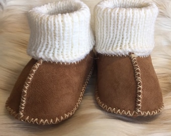 Sheepskin Baby Boots, Toddler Slipper, Baby Slipper, Baby Booty