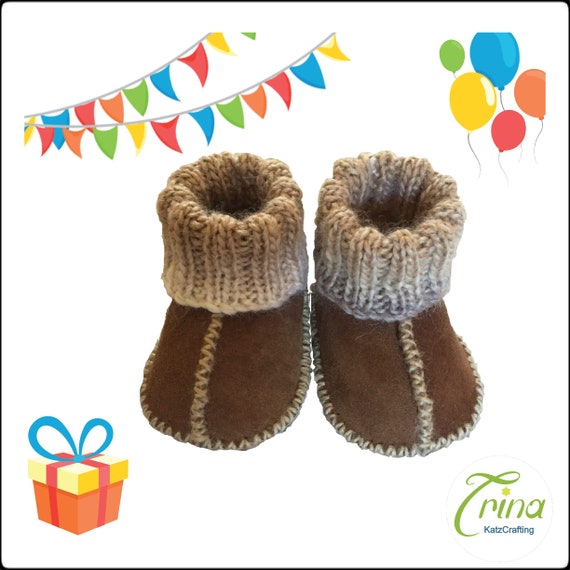 sheepskin baby boots