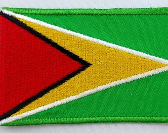 Guyana Patch Brodé fer sur Badge Applique Guyanais