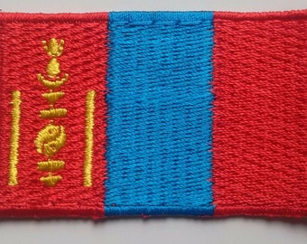 Mongolia Patch Embroidered Iron On Badge Applique Mongolian Mongol