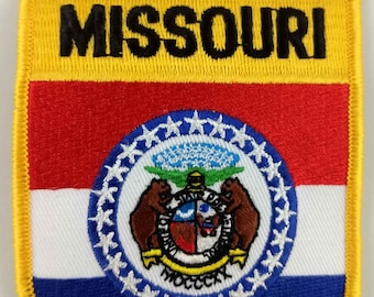 Missouri State Shield Patch Badge Embroidered Iron On Applique USA United States of America