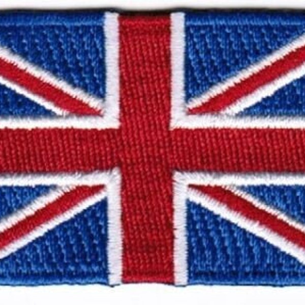 Drapeau britannique Écusson Fer Brodé Sur Badge Applique UK Union Jack Grande-Bretagne Angleterre