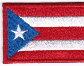 Puerto Rico Patch Embroidered Iron On Badge Applique Puerto Rican Boricua