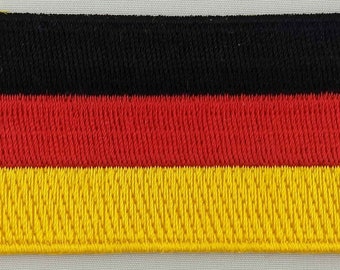 Deutsch Federal Republic of Germany Flag Embroidered Sew on Patch Free Postage