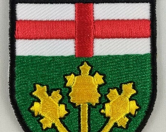 BRITISH COLUMBIA Black Shield CANADA Provincial FLAG Iron-On PATCH CREST BADGE