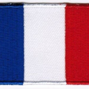 France Patch Embroidered Iron On Badge Applique French