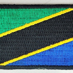 Tanzania Patch Embroidered Iron On Badge Applique Tanzanian
