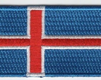 Iceland Patch Embroidered Iron On Badge Applique Icelander
