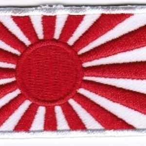 PROUD JAPANESE BIKER embroidered PATCH JAPAN FLAG new IRON-ON emblem RISING SUN 