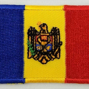 Moldova Patch Embroidered Iron On Badge Applique Moldovan