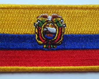 Ecuador Patch Embroidered Iron On Badge Applique Ecuadorian