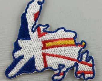 Neufundland Karte Aufnäher